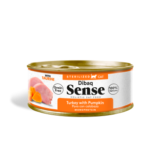 Dibaq Sense Cat Esterilizado Pavo con Calabaza 0