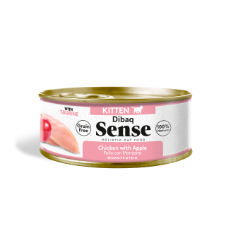 Dibaq Sense Cat Kitten Pollo con Manzana 0