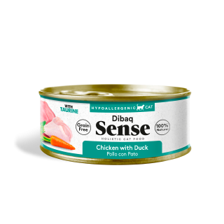 Dibaq Sense Cat Pollo y Pato con Zanahorias 0