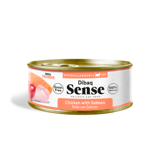 Dibaq Sense Cat Pollo y Salmón con Manzana 0