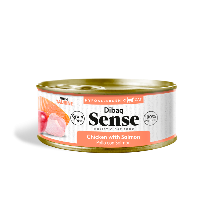 Dibaq Sense Cat Pollo y Salmón con Manzana 0