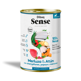 Dibaq Sense Lata Merluza y Atún 0