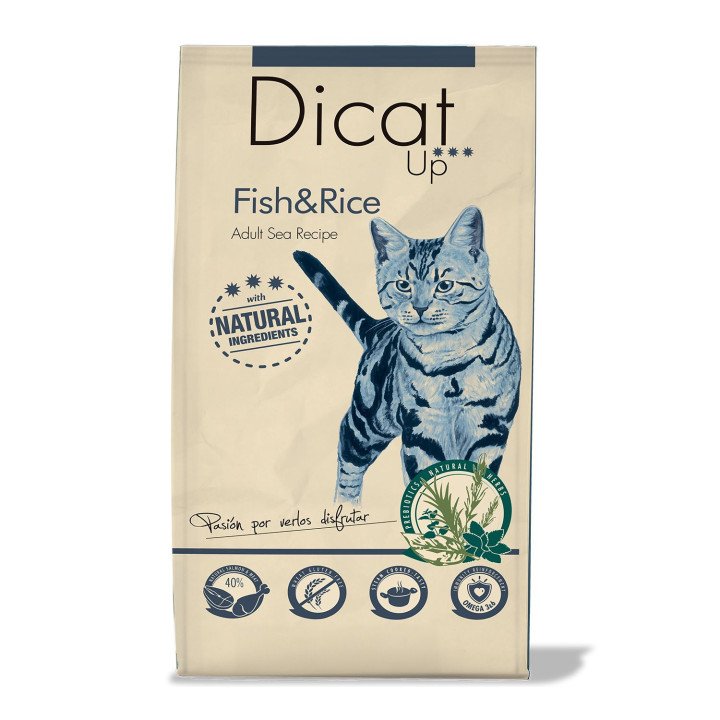Dicat Up Adulto Pescado y Arroz 3 KG