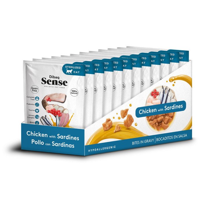 Dibaq Sense Bites Pollo con Sardinas 0