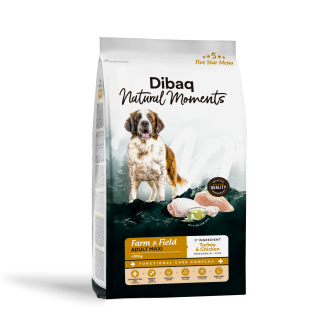 Dibaq Natural Moments 5 Star Pavo y Pollo Adulto razas grandes 12 KG