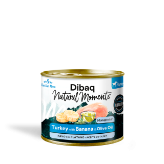 Dibaq natural Moments Cachorro pavo y plátano 0