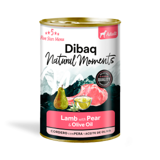 Dibaq Natural Moments Adulto Cordero con Pera 0