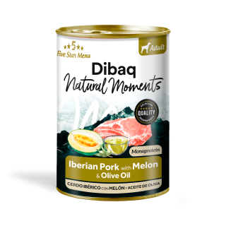 Dibaq Natural Moments Adulto Cerdo Ibérico con Melón 0