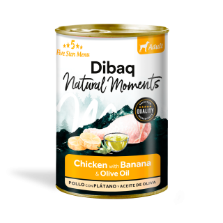 Dibaq Natural Moments Adulto Pollo con plátano 0