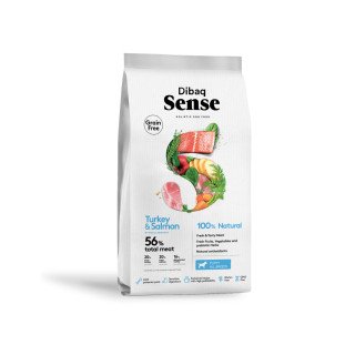Dibaq Sense Grain Free Salmón y Pavo (Cachorro) 2 KG