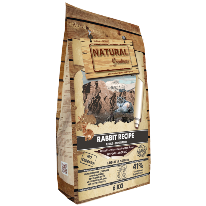 Natural Greatness Receta de Conejo Mini 6KG
