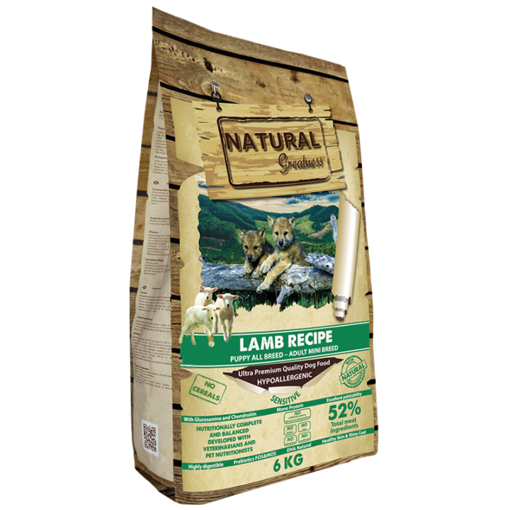 Natural Greatness Receta de Cordero Mini 6KG