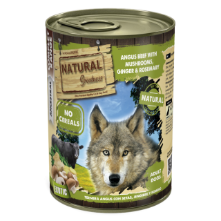 Natural Greatness Ternera Angus con Setas, Jengibre y Romero 400gr