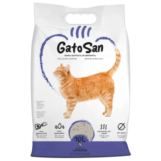 GatoSan Arena sanitaria de bentonita lavanda 10L