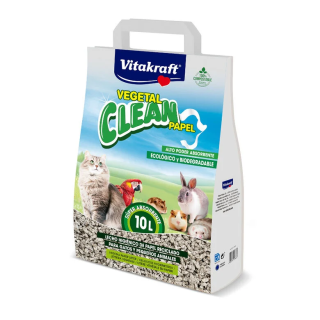 Lecho Vitrakraft vegetal clean papel 10L