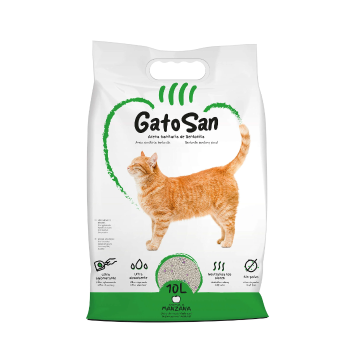 Arena sanitaria de bentonita GatoSand (manzana) (10 l)