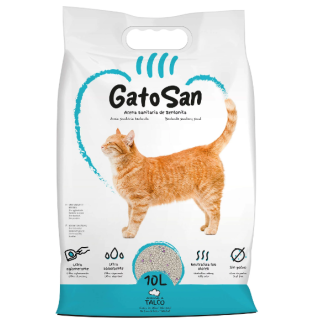Arena sanitaria de bentonita GatoSan (talco) (10 l)